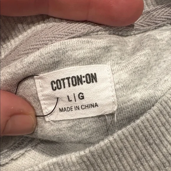 Cotton On - Women's Rhodes Graphic Boxy Crew Sweatshirt. Size Large. Grey. - Picture 13 of 16